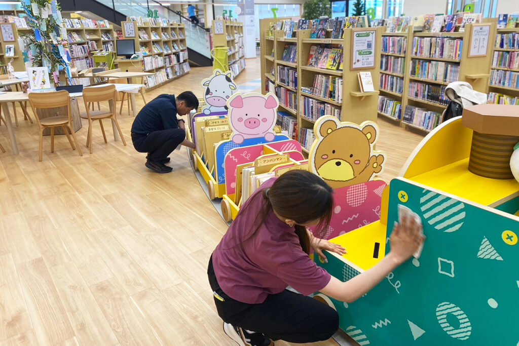 図書館家具 メンテナンス04