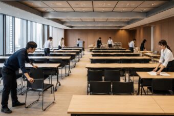 セミナー会場設営を効率化する軽量・薄型テーブルのメリット！
